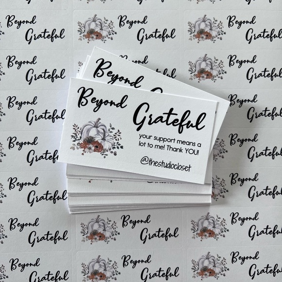 44. Beyond Grateful Personalized Package Inserts | Stickers Combo - Picture 3 of 4